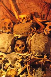 Muitas caveiras no Museu das Múmias, em Guanajuato - México